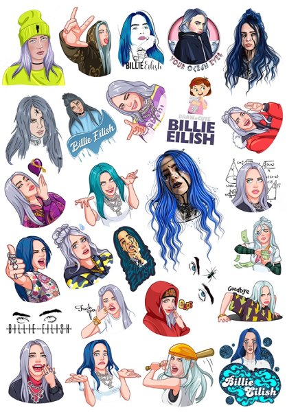 Стикеры Billie Eilish