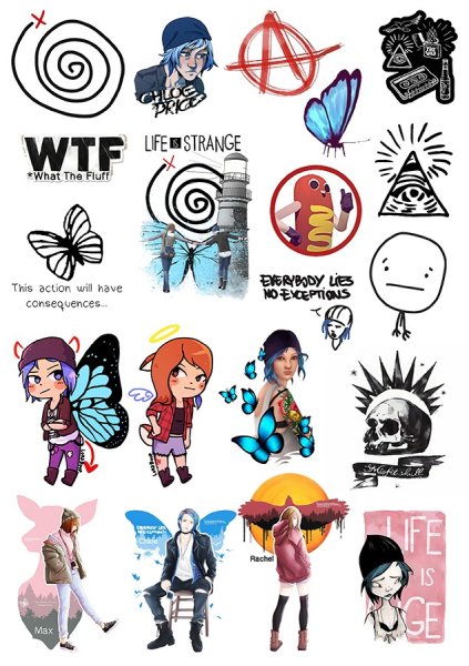 Наклейки лайф ИС Стрендж