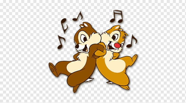 Чип и Дейл на прозрачном фоне