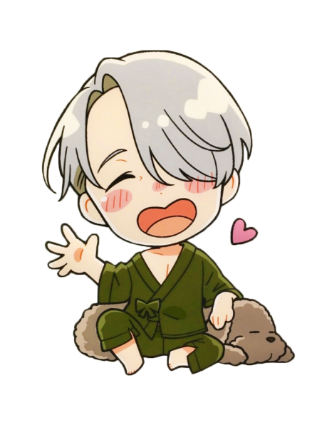 Искаженный стикер с Юри