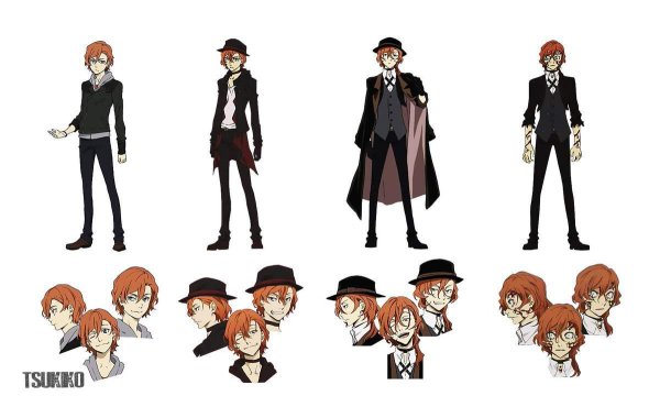 Чуя Накахара Великий из бродячих псов референс