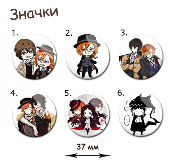 Значки Великий из бродячих псов