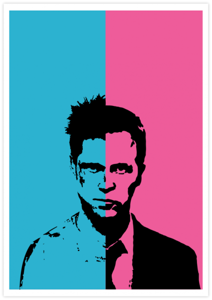 Бойцовский клуб Эдвард Нортон Постер