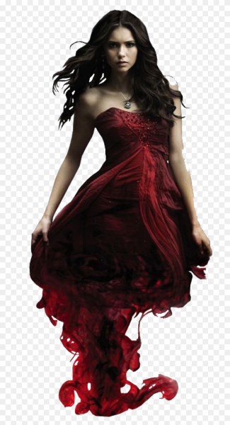 Нина Добрев в Красном платье