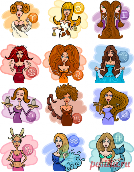 Красивые девушки в виде знаков зодиака