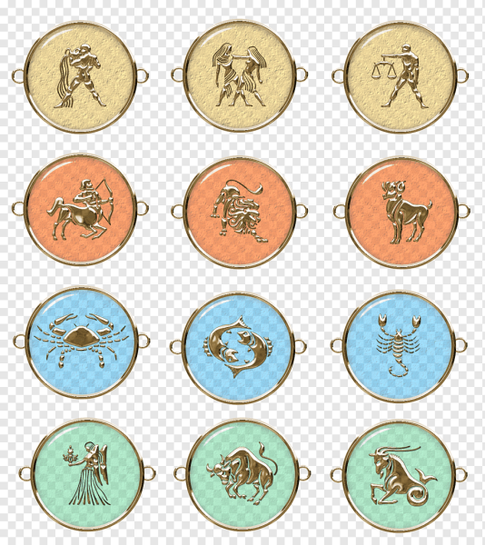 Знаки гороскопа на прозрачном фоне