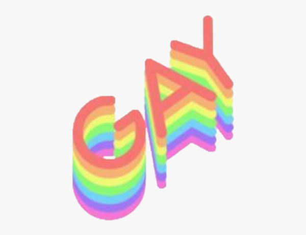 Радуга с надписью ЛГБТ