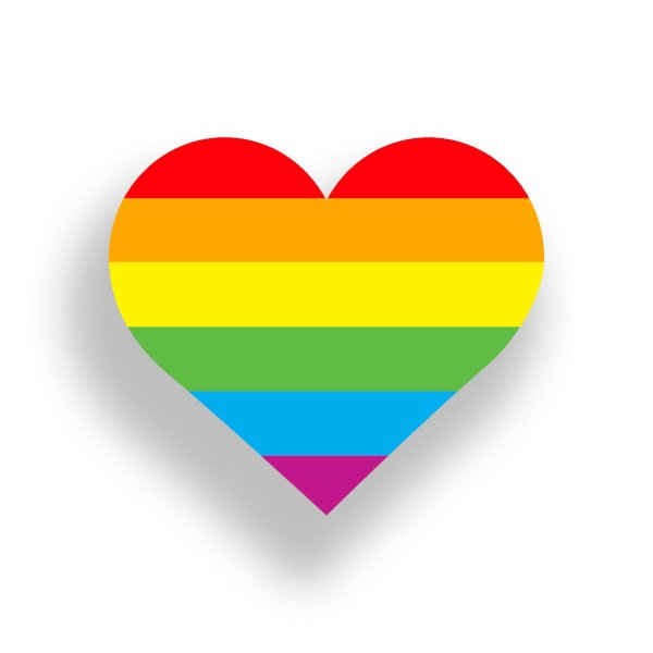 ЛГБТ флаг стикер