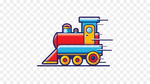 Поезд без фона для детей