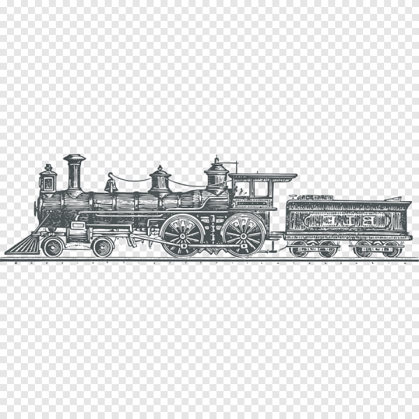 Стикер поезд PNG