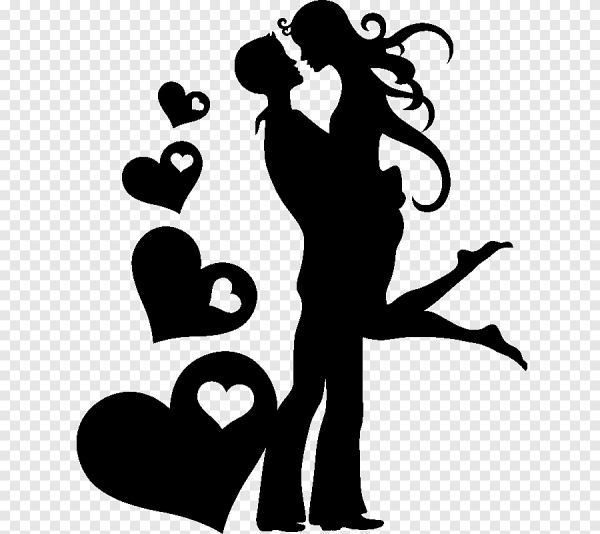 Силуэты влюбленных