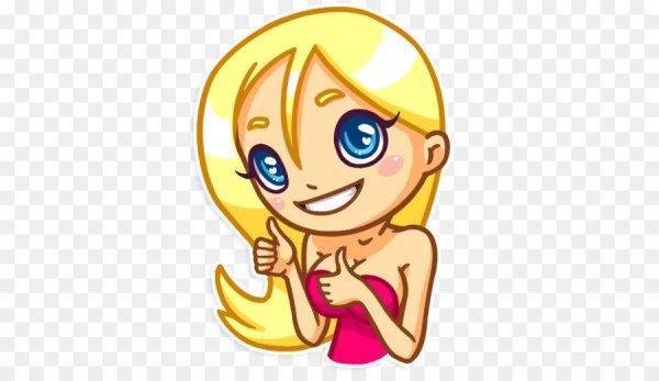 Стикер девушка класс