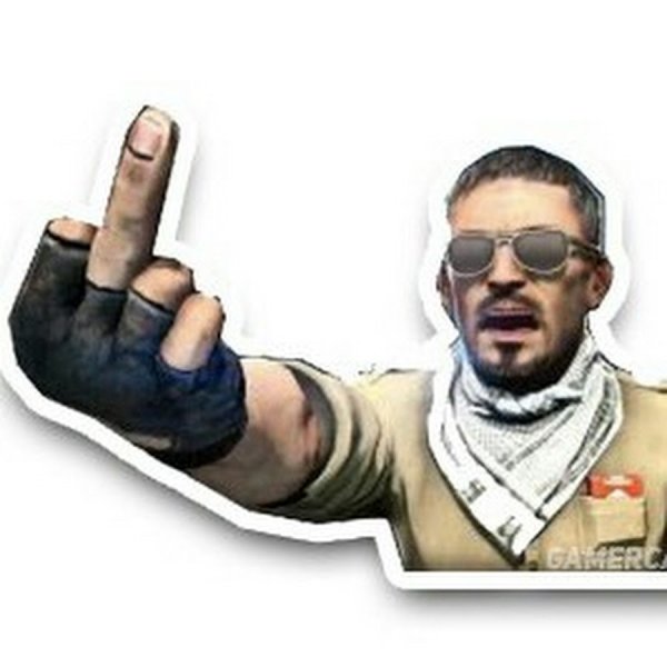 КС го террорист показывает фак