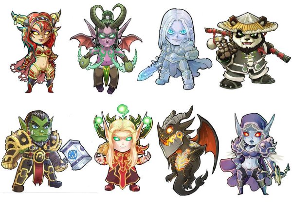 Чиби-персонажи Warcraft
