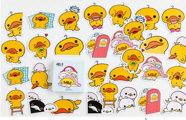 Наклейки уточка