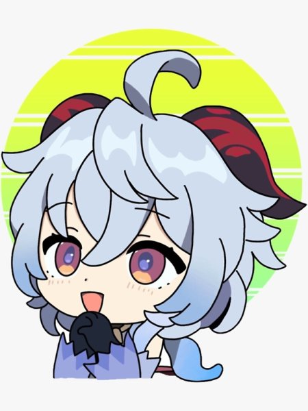 Стикеры Геншин Импакт Чиби