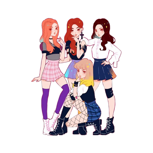 Блэк Пинк Стикеры