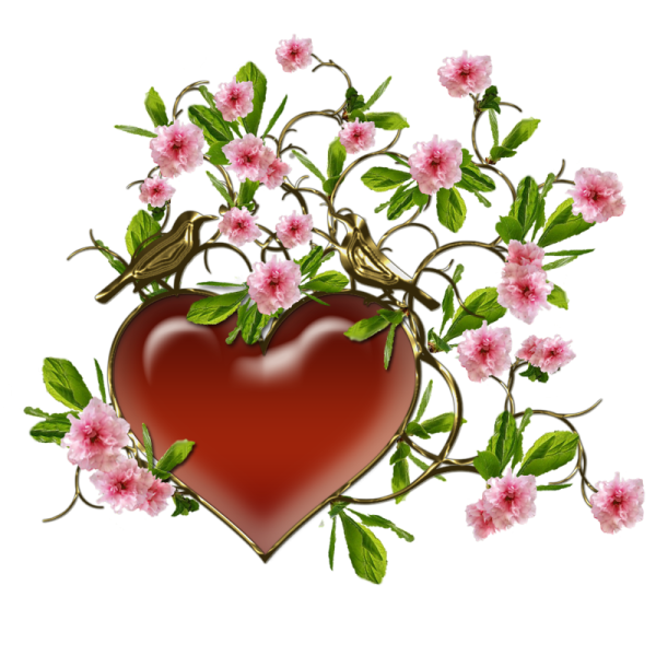 Сердце в цветах