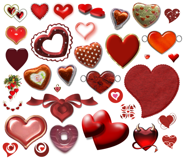 Разные сердечки