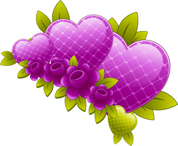 Клипарт сердечки на прозрачном фоне