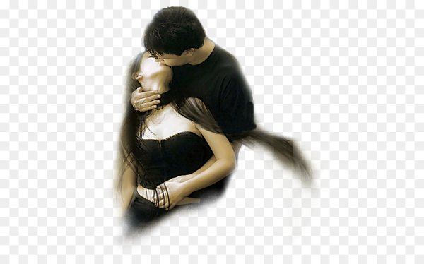 Парень и девушка на прозрачном фоне