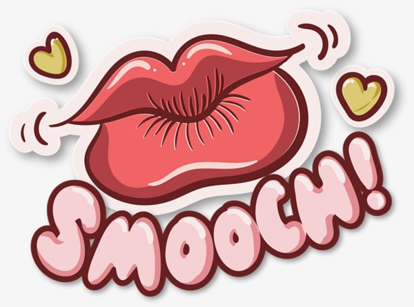 Стикер с поцелуем
