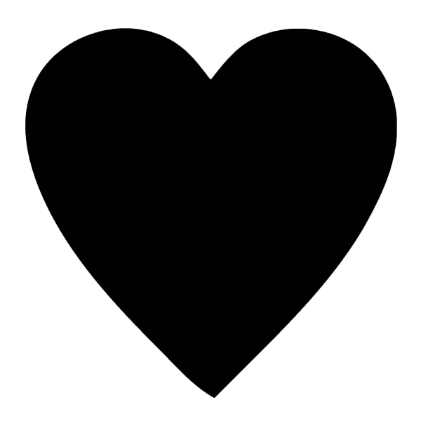 Сердечко черное