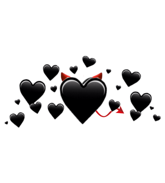 Белое сердечко на черном фоне