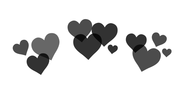 Сердечко черное