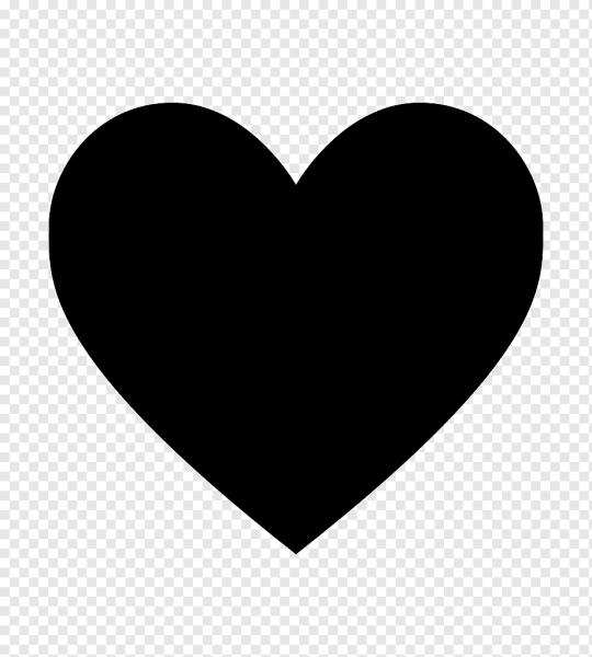 Сердечко черное