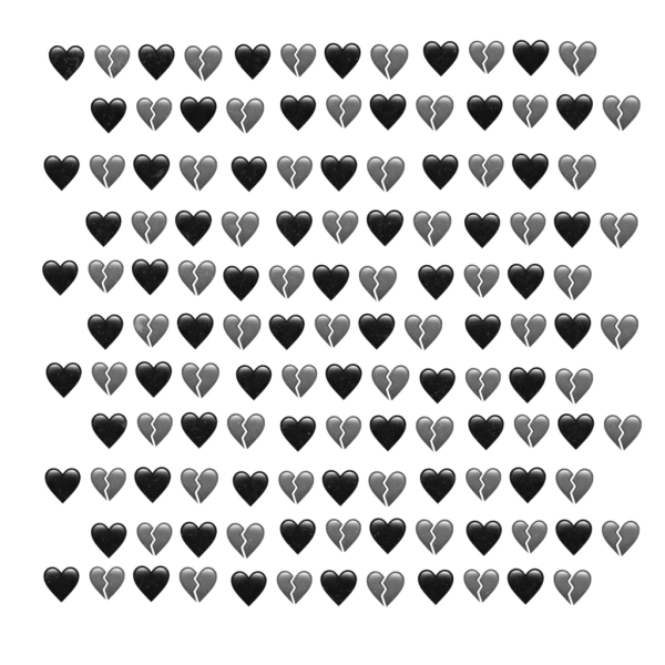 Много сердечек