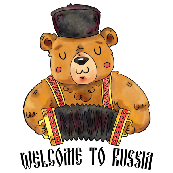 Медведь с балалайкой