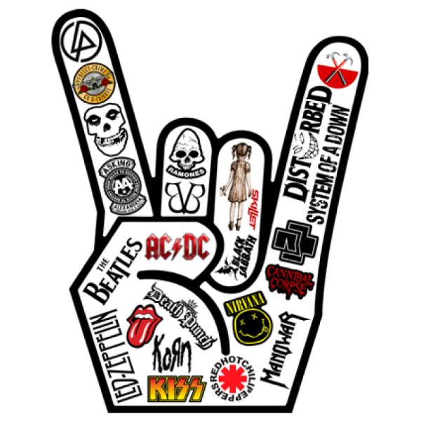 Наклейки рок