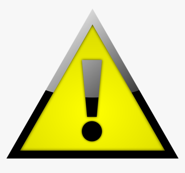 Восклицательный знак в желтом треугольнике