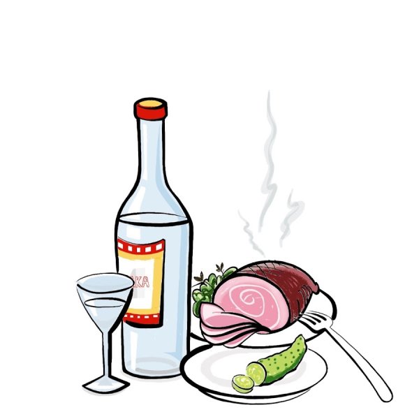 Водка рисунок