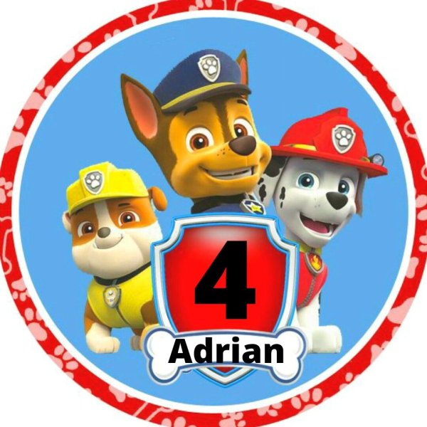 Щенячий патруль наклейки круглые
