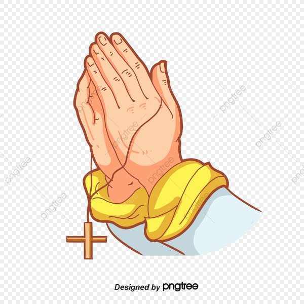 Стикер руки в молитве