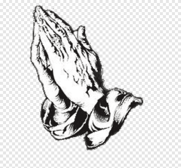 Руки молящегося с крестом