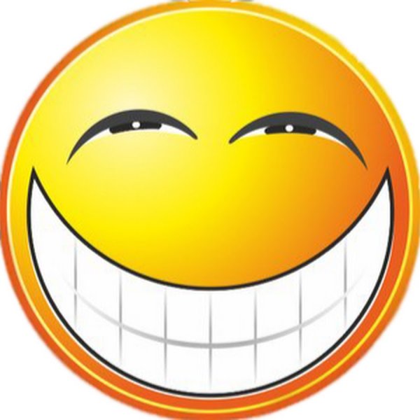 Смайлик с широкой улыбкой