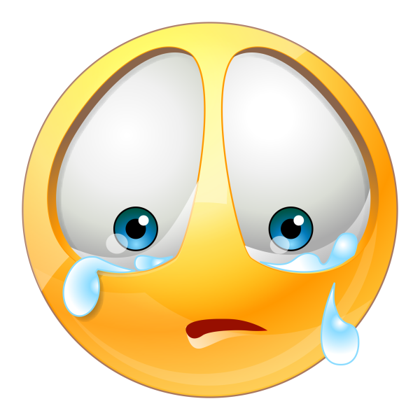 Смайлик плачет