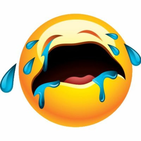 Смайлик плачет