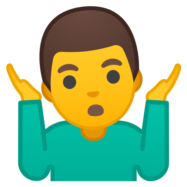 Эмодзи пожимание плечами