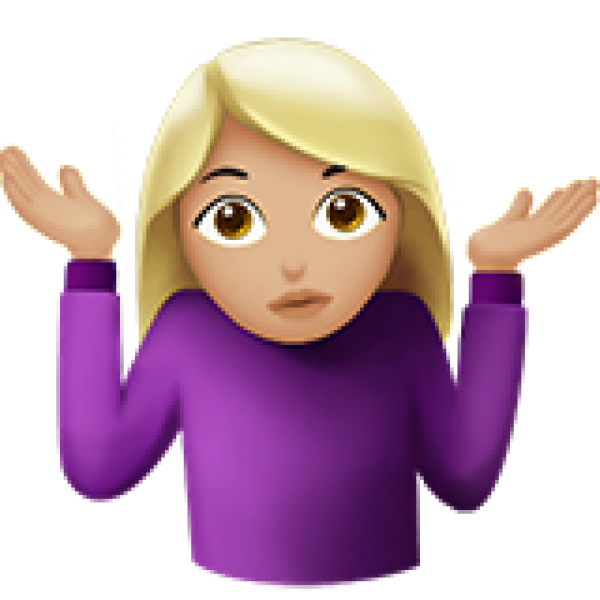 Эмодзи пожимание плечами