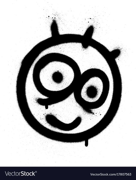 Смайлик граффити