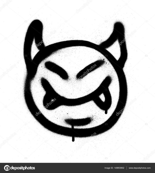 Смайлик граффити PNG