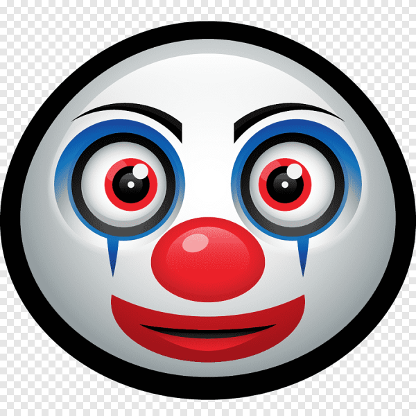 Маска клоуна смайлик