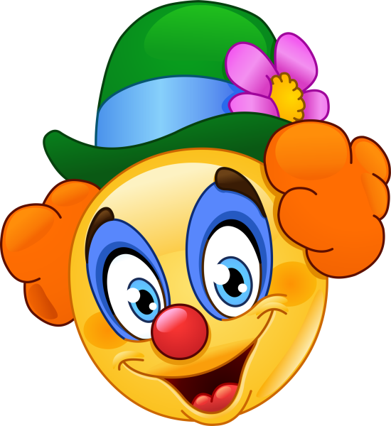 Смайлик клоун Art