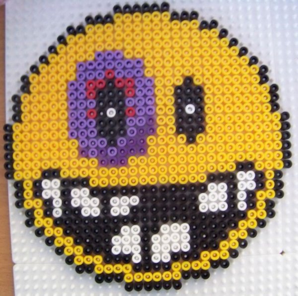 Подсолнух из термомозаики