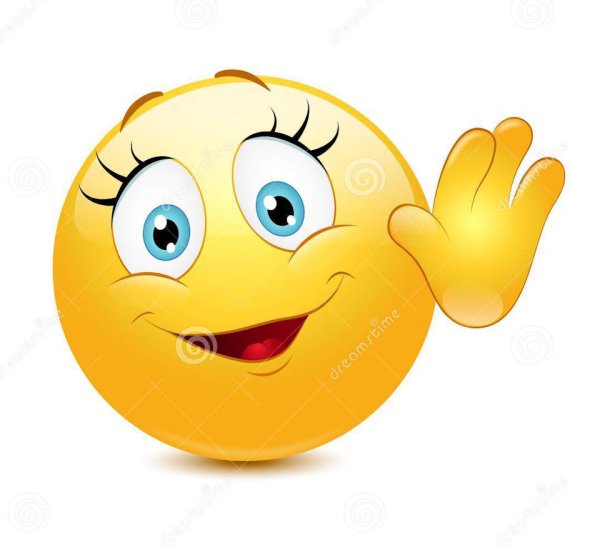 Смайл машет рукой