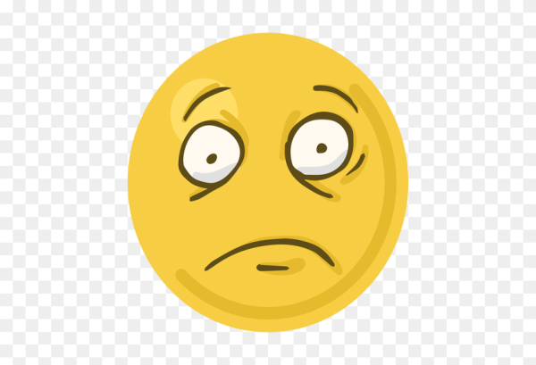 Удивлённое лицо смайлик